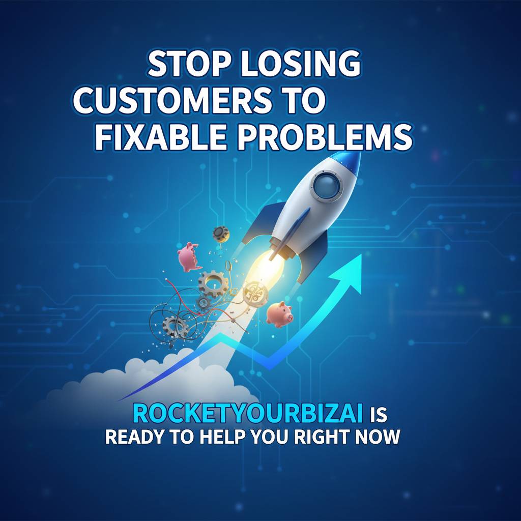 Stop Losing Customers to Fixable Problems - RocketYourBizAI Is Ready to Help You Right Now